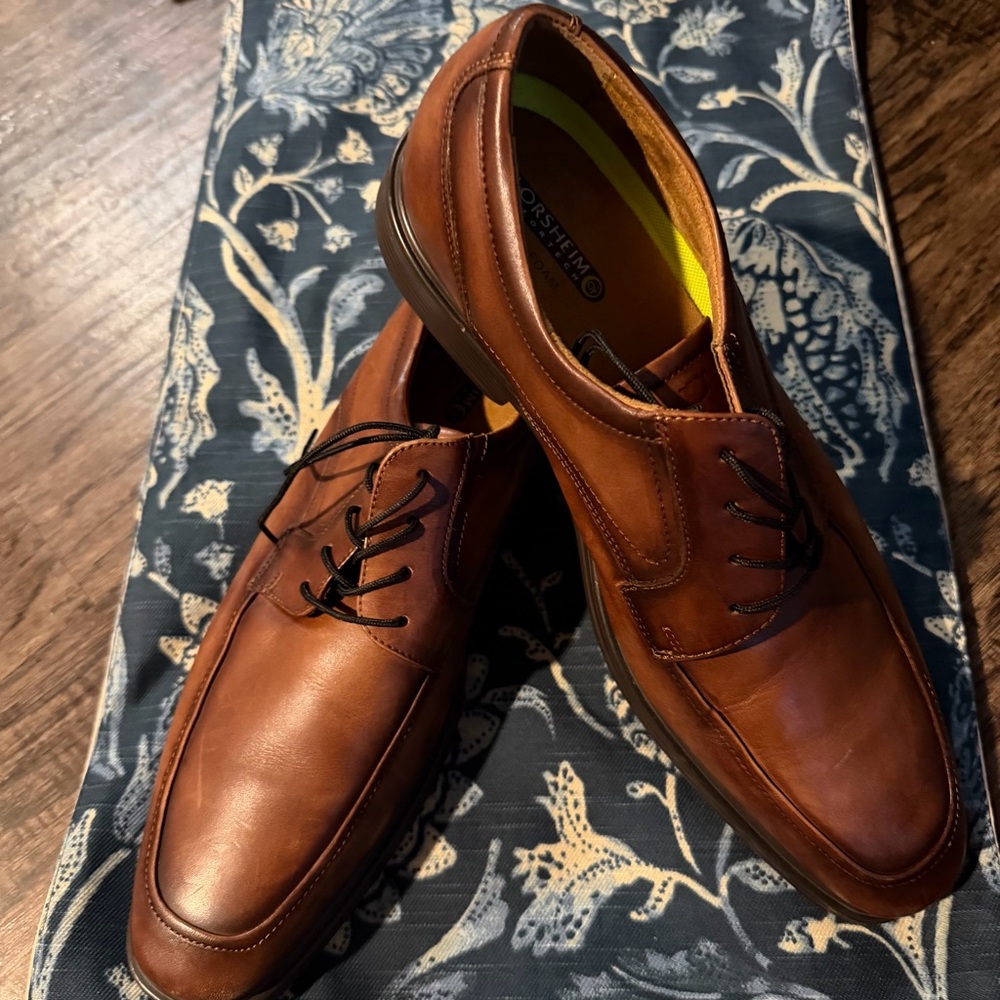 Florsheim Comfortech Men's Brown Leather Dress Shoes, 12 M